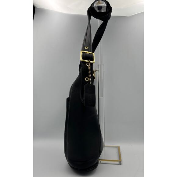 Rare Vintage Coach Legacy Hobo Bag 9816 | 1990s Black Leather Crossbody - Picture 6 of 9